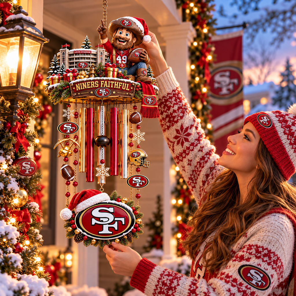 SF49 Christmas Wind Chime With Charm TNSM