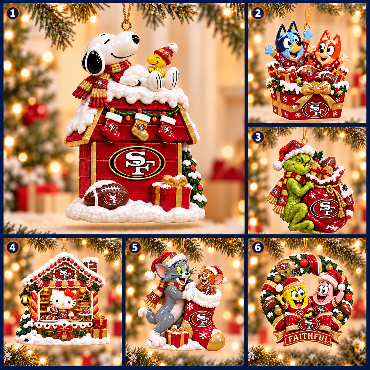 SF49 Premium Christmas Tree Ornament TMH